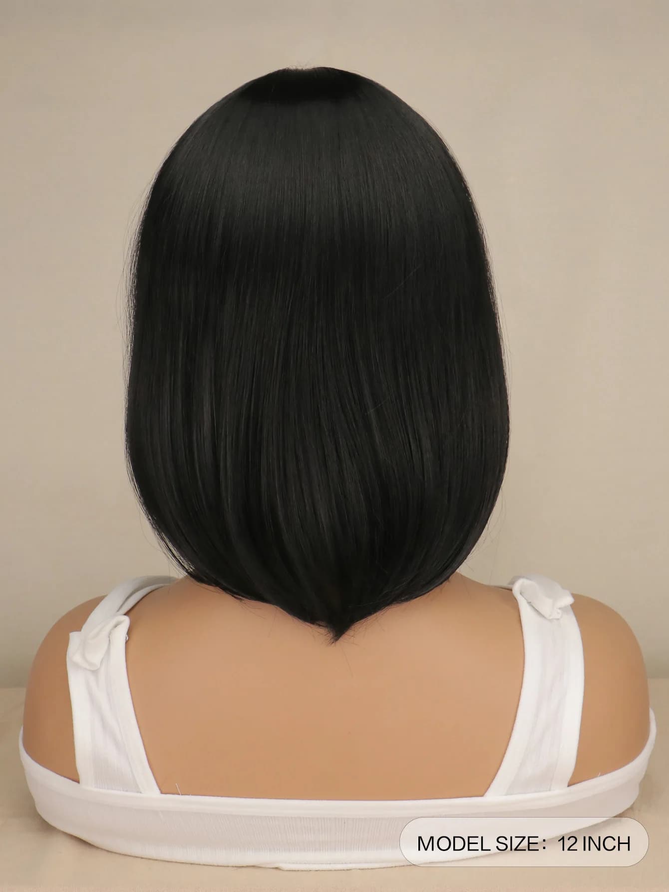 Perruques Bob courtes Striaight pour femmes et filles, perruques synthétiques naturelles noires, mar