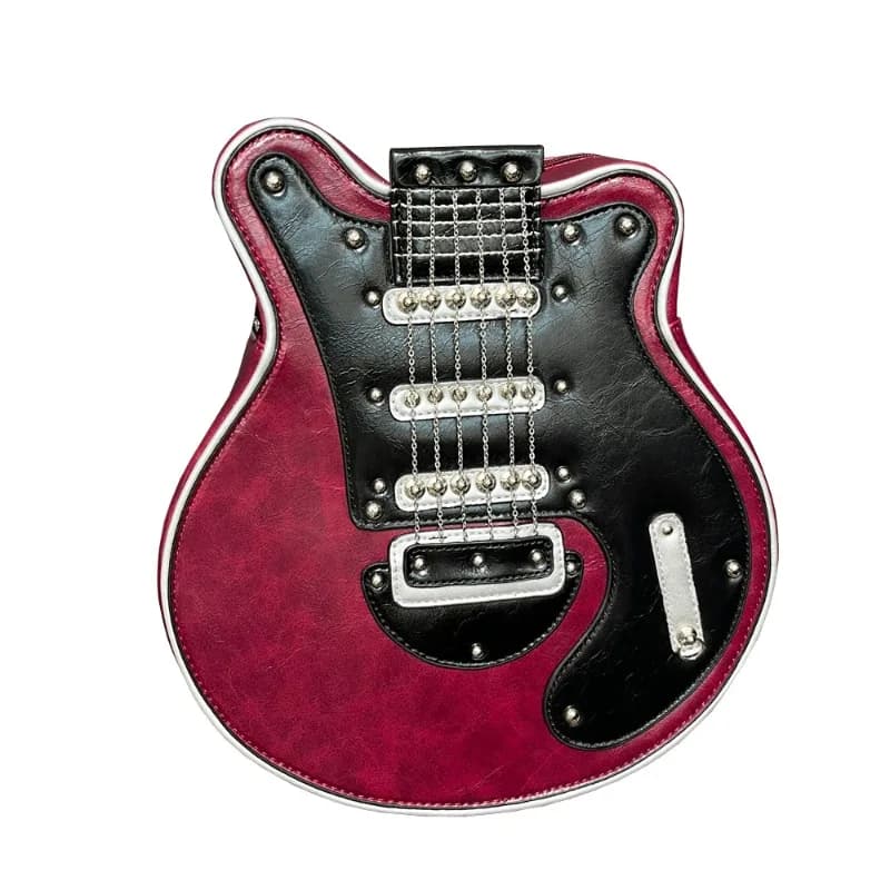Nouveau sac à main, sac à bandoulière, sac pour femmes fait main, sac à la forme de guitare, sac fai