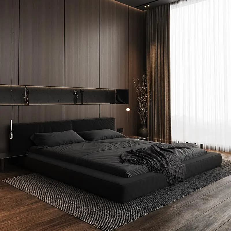 Tête De lit lit à la mode moderne européenne qualité Confortable lit Style américain léger luxe Cama