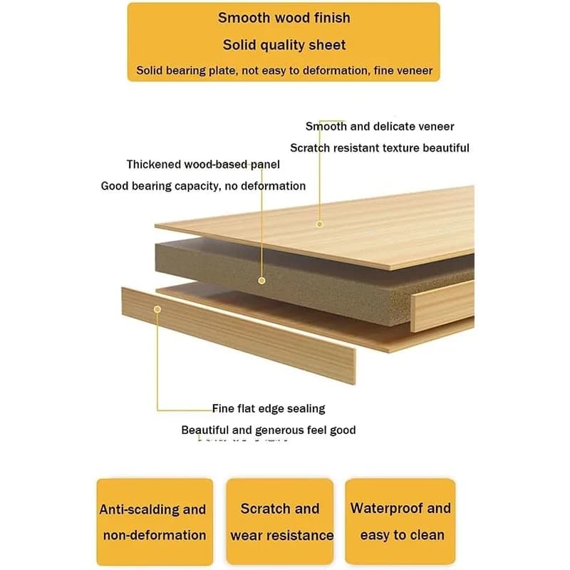 Table de chevet Simple en bois massif, table de nuit Double couche, salon, canapé, Table d'appoint, 