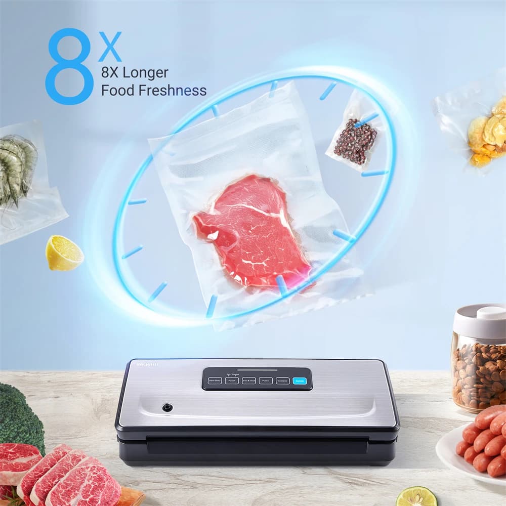 INKBIRD – scelleuse de sacs en plastique, Machines de scellage sous vide avec Modes d'emballage sec/