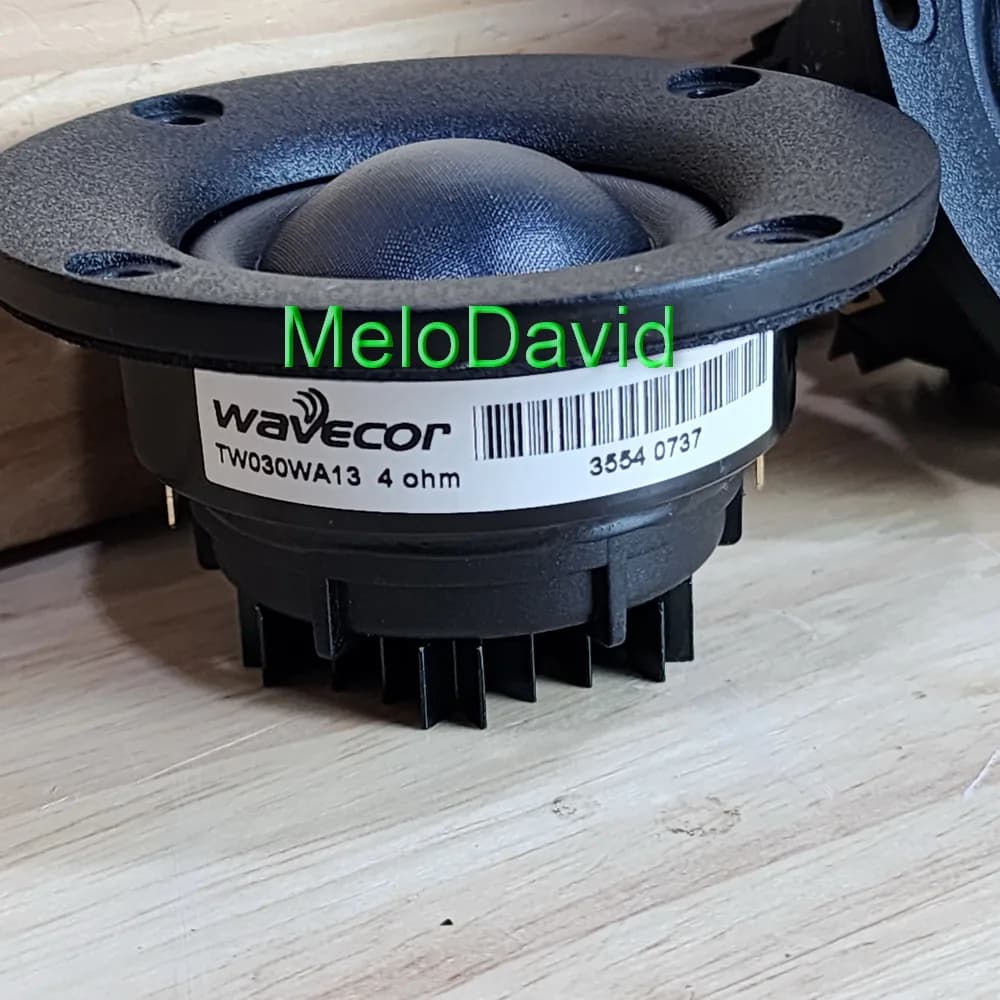 Paire de 2 tweeters en néodyme Wavecor TW030WA13 Hiend à dôme en soie de 30 mm, 4 ohms, 100 W