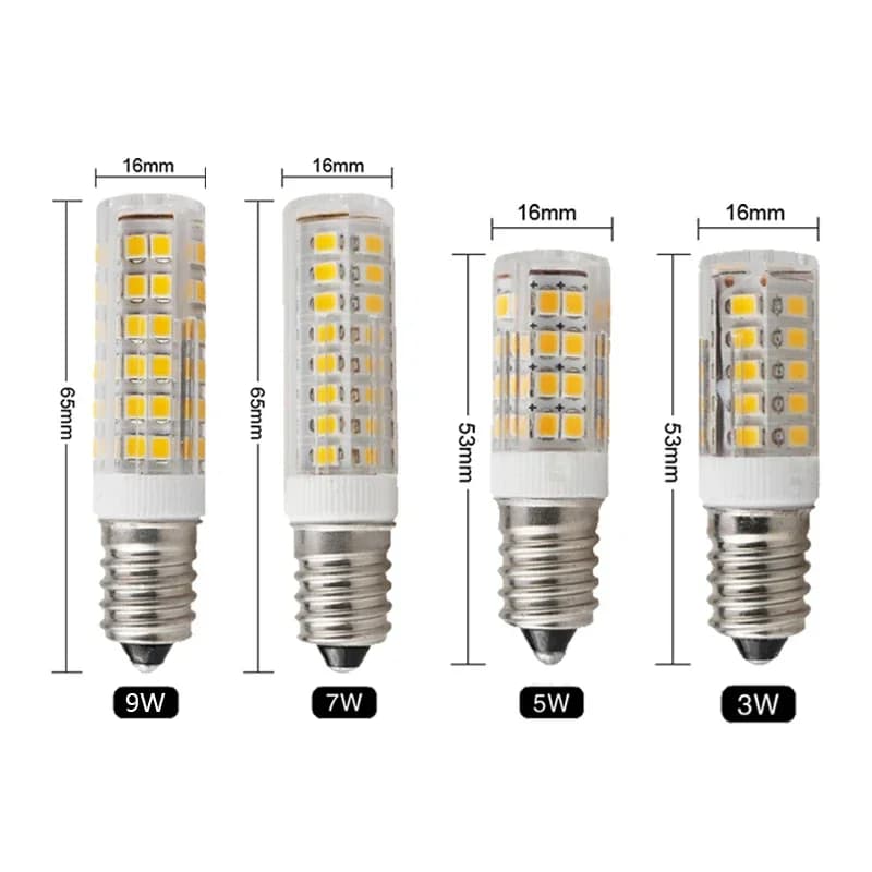 Ampoule de maïs LED, bougie en cristal pour éclairage de lustres, E14, 3W, 5W, 7W, 9W, AC 220V, 240V