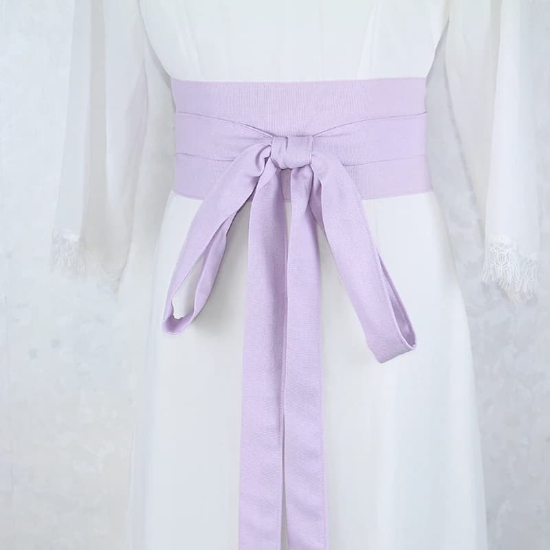Ceinture Hanfu de Style Antique, 360cm de Long, en coton et lin, pour femmes, Kimono Obi Hanfu, déco