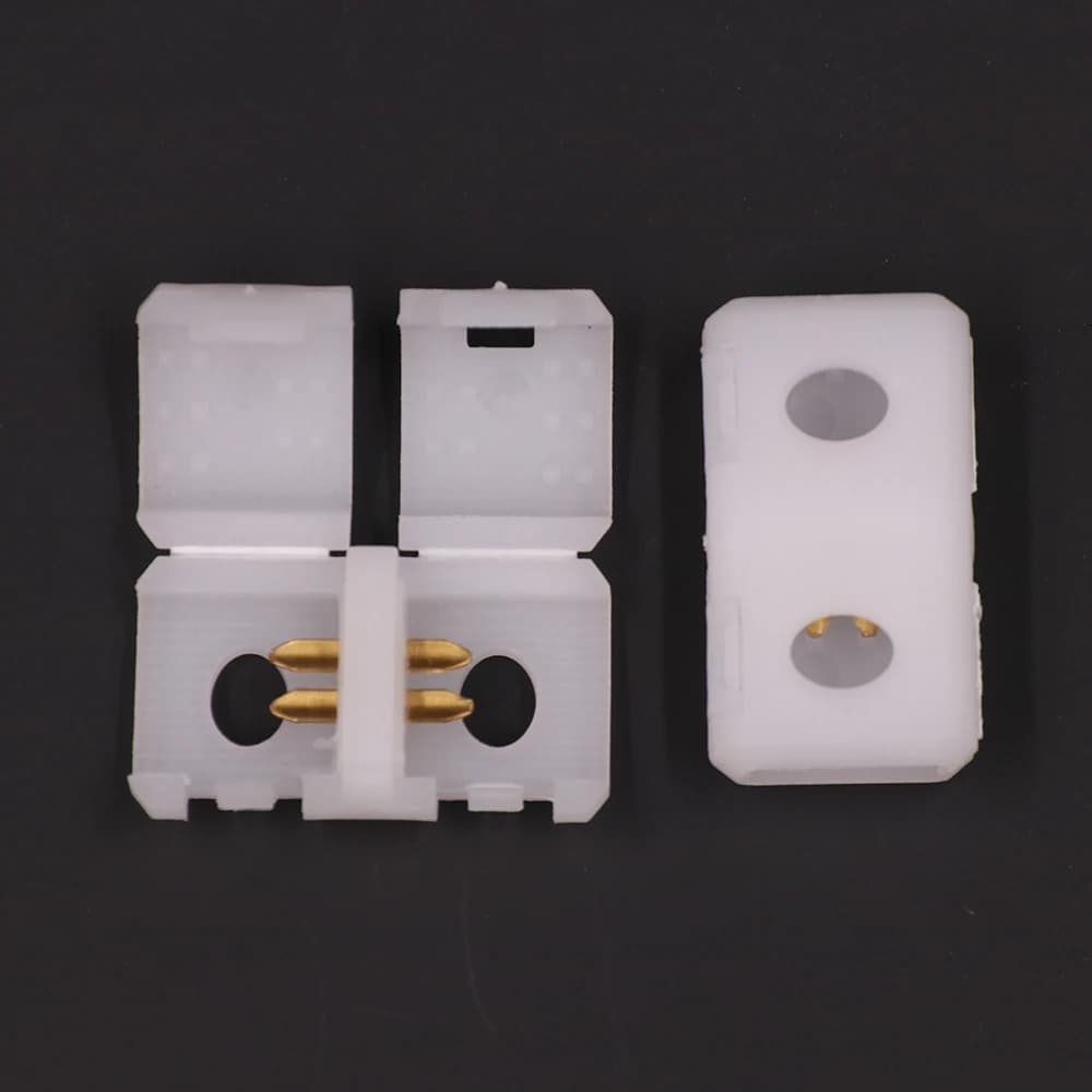 Connecteur à 2 broches en forme de I, bande LED COB FOB, connecteur central pour 220V 110V 288 diode