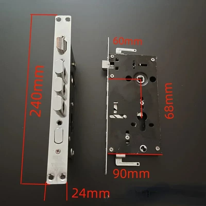 Corps de serrure de porte antivol moderne, pour porte d'entrée, porte coupe-feu, machines de constru