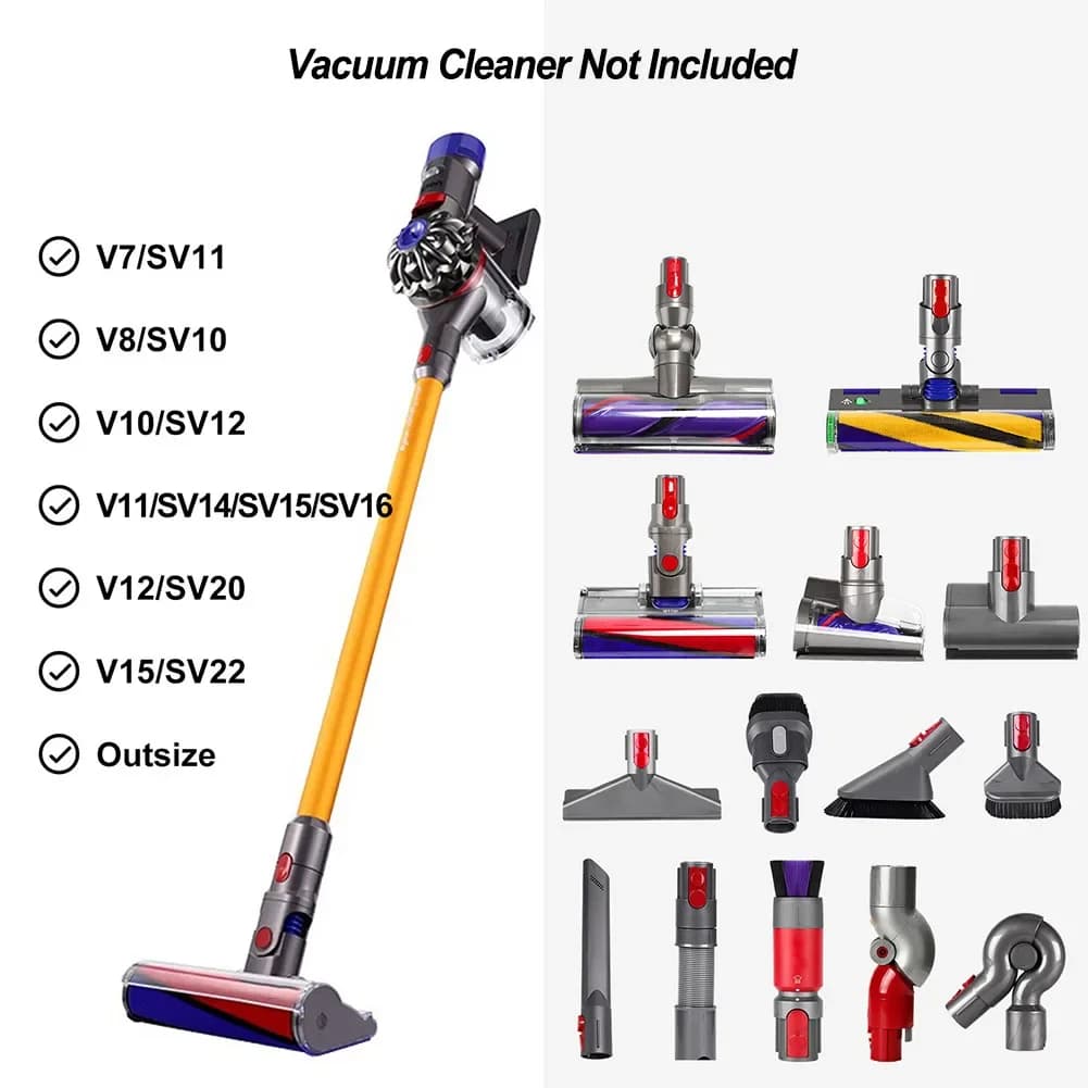 Support de nettoyage de buse de tête de brosse pour aspirateur Dyson V7 V8 V15 V10-V12, 2 pièces