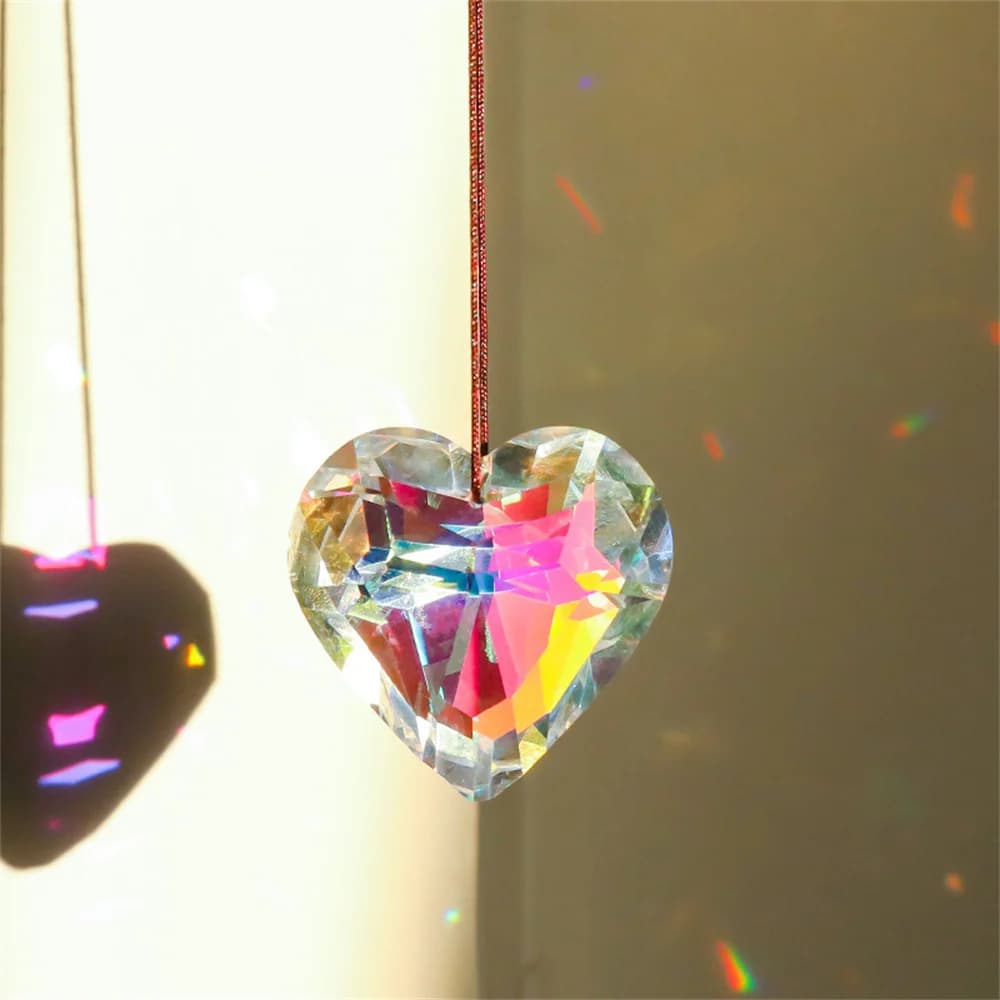 Pendentif Prisme Suncatcher pour Décoration de Jardin, Artisanat, Maison, Bureau, Rainbow Maker, Fen