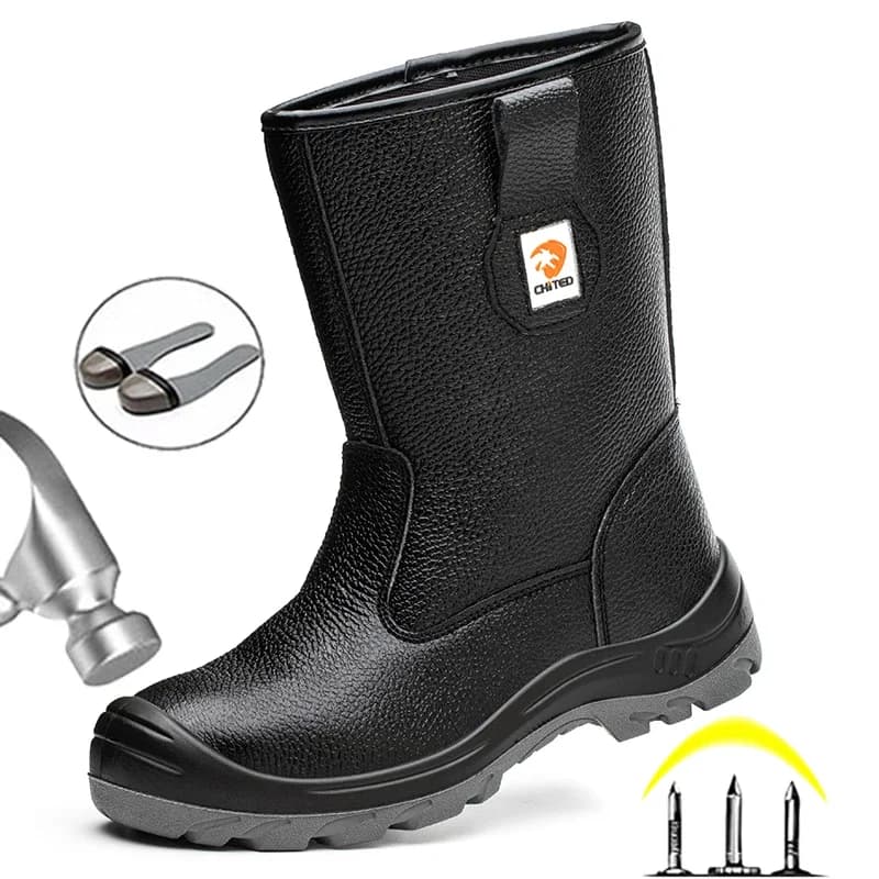 Chaussures de sécurité pour hommes, bottes de sécurité imperméables, chaussures de travail, bottes d