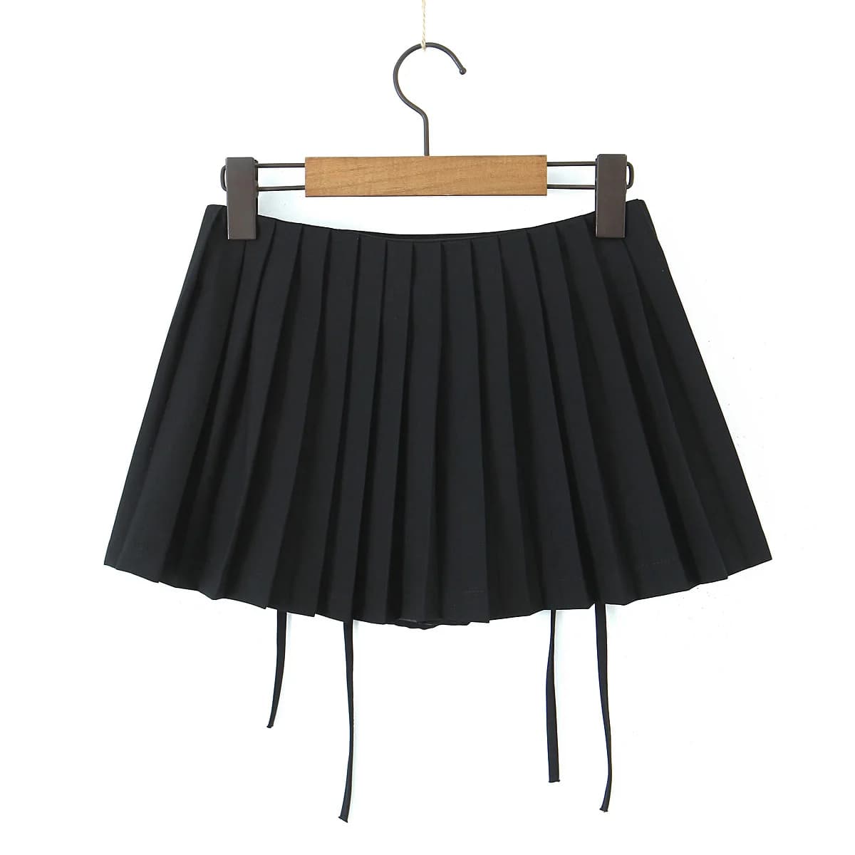 Jupe plissée avec short pour femme, mode coréenne, super mini jupe, sexy, kawaii, punk, vêtements de
