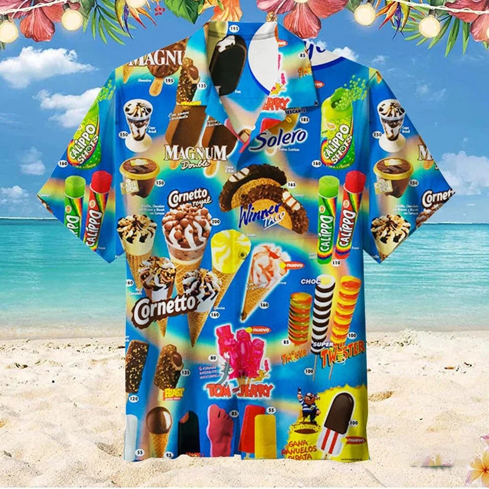 T-shirt unisexe à manches courtes, imprimé 3D motif crème glacée, séchage rapide, style décontracté,