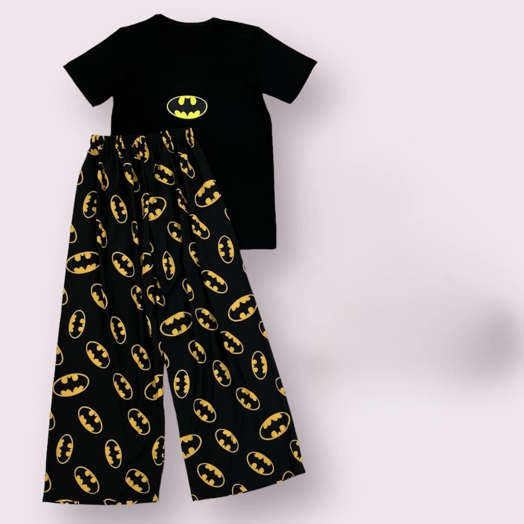 Nouvel ensemble de pyjamas Batman 2026 pour enfants et adultes, homme et femme, surdimensionné, resp