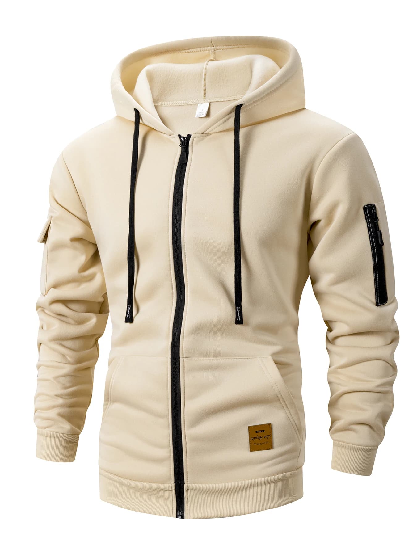 2025 nouveau automne hommes sweats à manches longues veste à capuche fermeture à glissière veste mâl