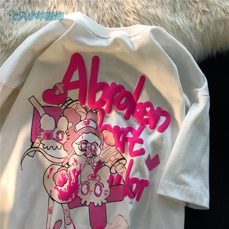 Économie graphiques Harajuku Anime pour femmes, t-shirts en coton Streetwear, haut d'été à la mode, 