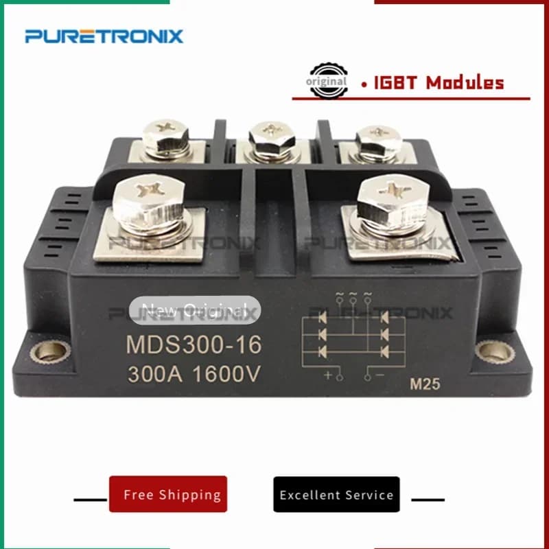 MDS300A MDS300-16 pont de Diode triphasé RectMDS300-16 redresseur de pont de Diode triphasé 300A 160