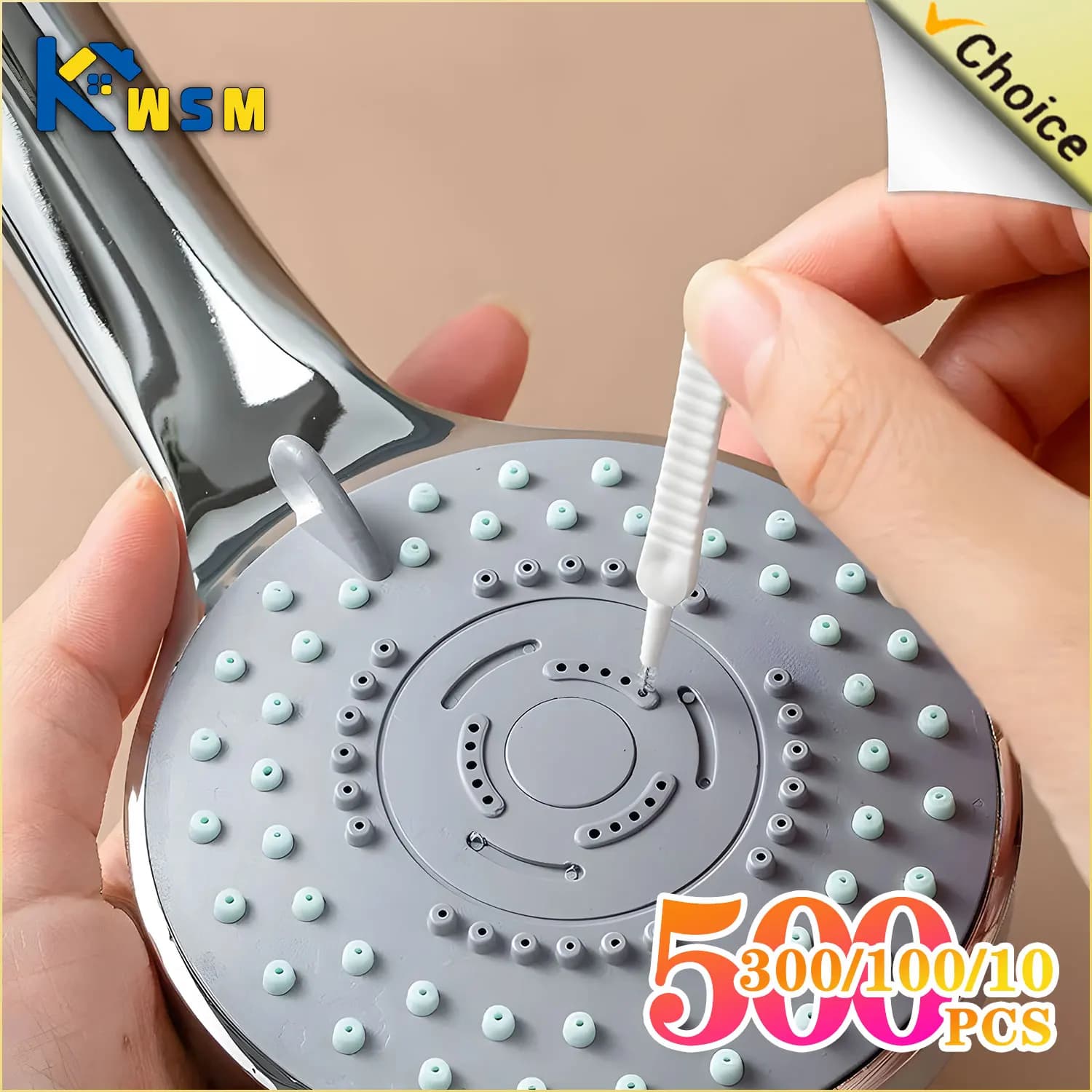 Brosse de nettoyage de douche, 10 à 500 pièces, Micro buse de brosse en Nylon, outils de nettoyage A