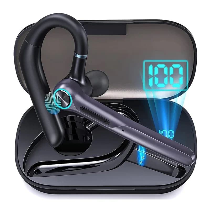 Casque sans fil avec microphone, écouteurs Bluetooth, écouteurs intra-auriculaires, écouteurs avec m