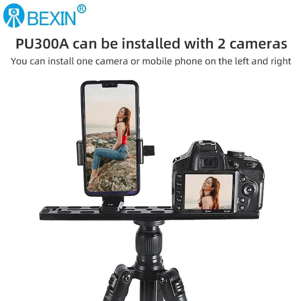 BEXIN – adaptateur universel de montage sur trépied, plaque à dégagement rapide en alliage d'alumini