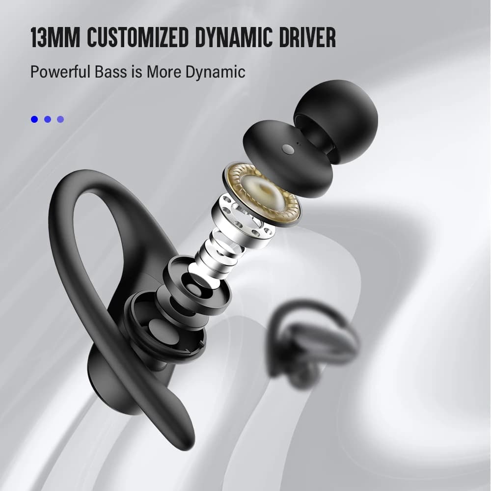 DACOM L19 TWS Bluetooth écouteur véritable casque sans fil sport course écouteurs crochet d'oreille 