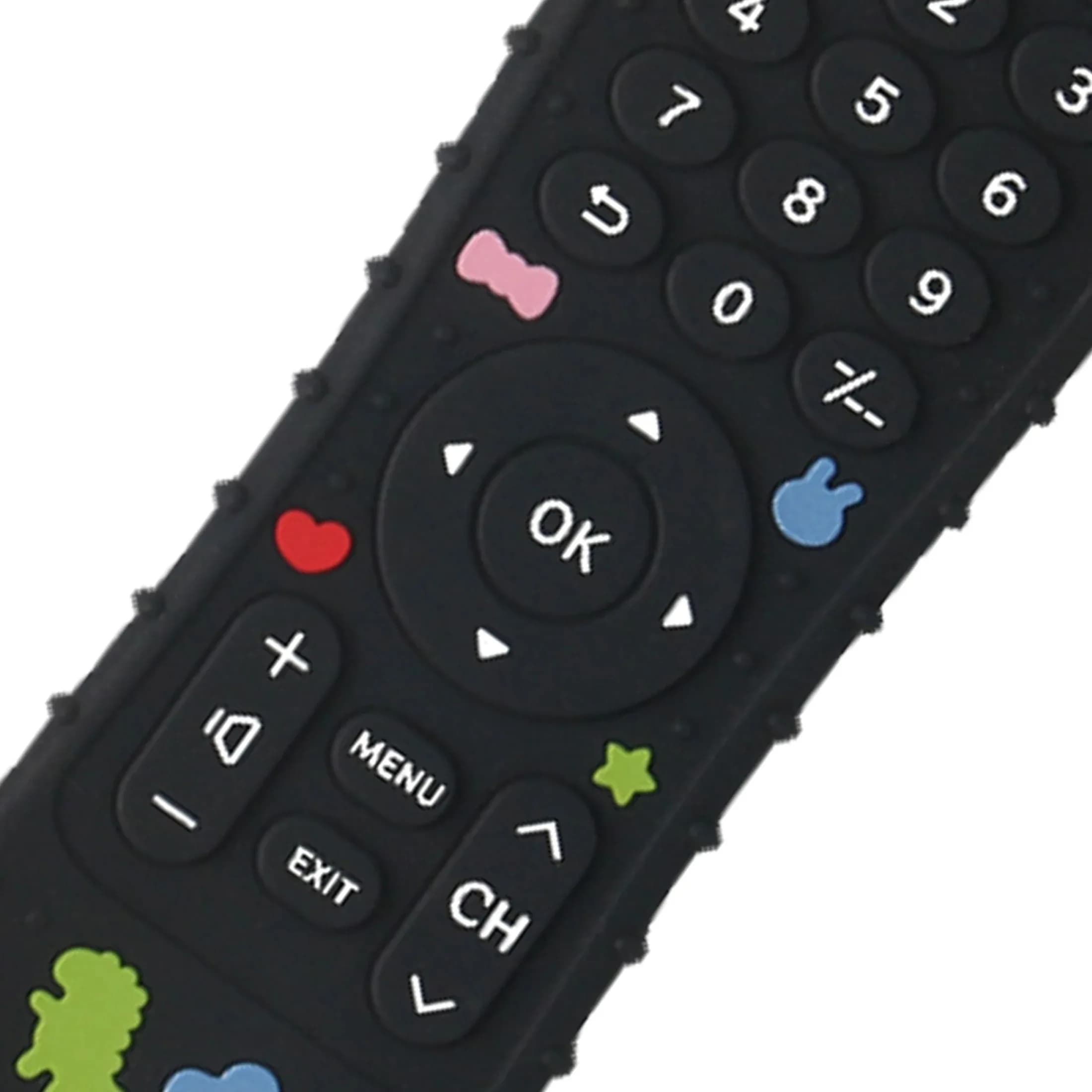 1/4 pièces Silicone bébé jouets TV télécommande forme anneau de dentition jouet sans BPA Silicone de