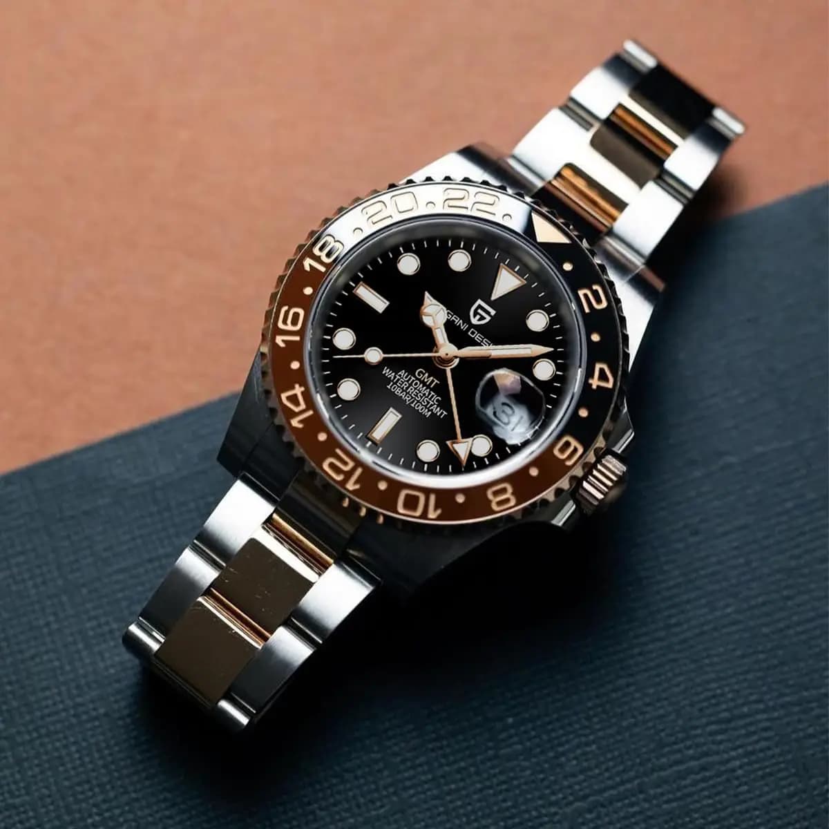 Nouvelle montre automatique PAGANI DESIGN GMT 1662, 40 mm, montre-bracelet pour homme, marque haut d
