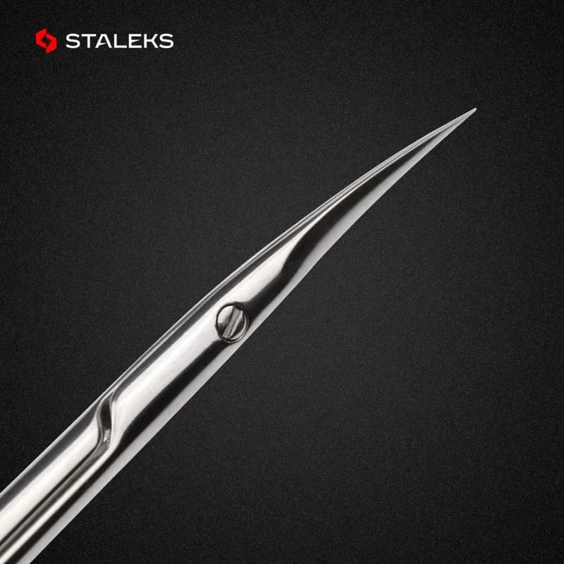 STALEKS SE-20-2 ciseaux à ongles de haute qualité en acier inoxydable coude ciseaux à sourcils Profe