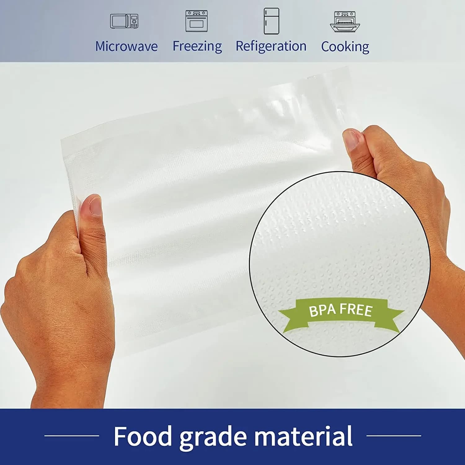 Sac de scellage sous Vide pour aliments de cuisine, 100 pièces, sacs d'emballage sous Vide pour cons