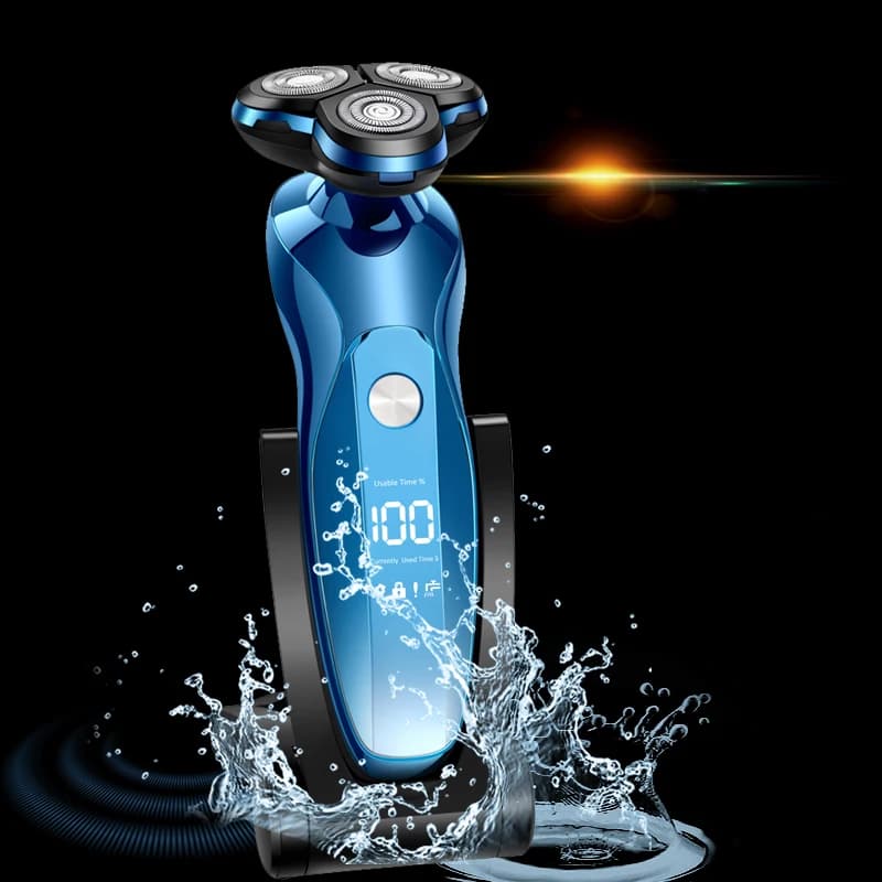 Rasoir électrique rotatif ZOZEN, tondeuse à barbe rechargeable, machine à raser pour hommes, utilisa