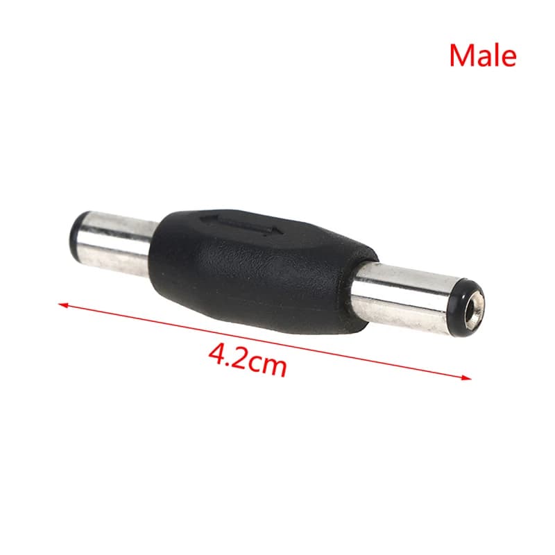 1pc DC 5.5*2.1mm Double mâle à mâle Jack femelle à femelle prise connecteur Jack adaptateur