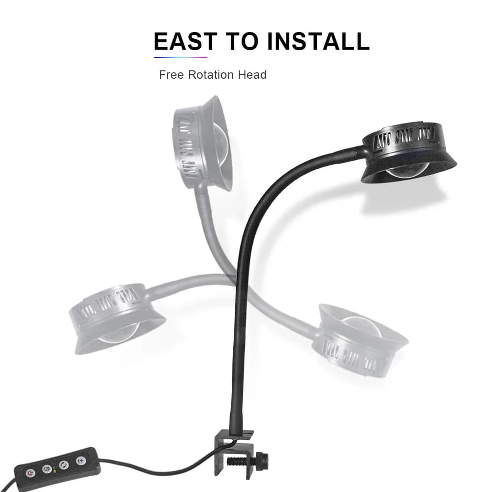 Lumière de récif LED pour aquarium, éclairage marin à intensité variable, poisson, précieux, peut ch