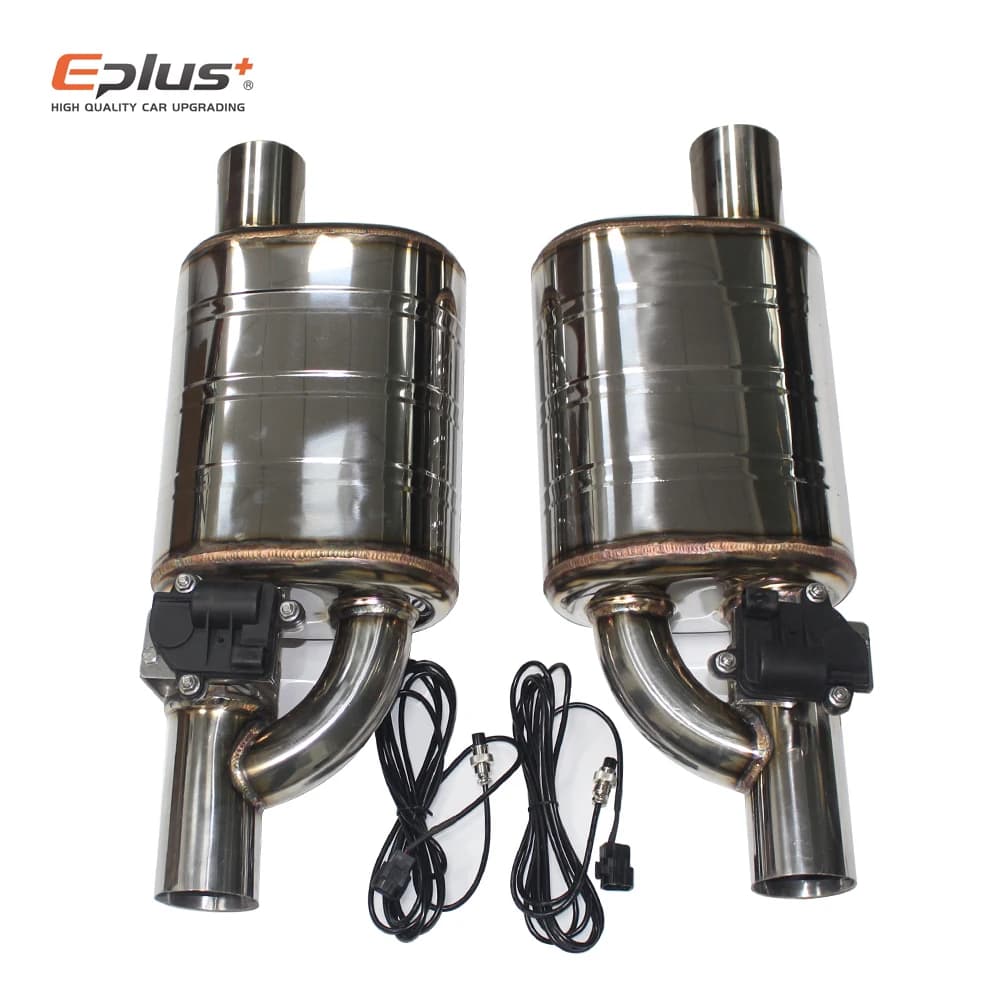 EPLUS 1 paire 2 pièces Système d'échappement de voiture Silencieux Valve électrique de commande Kit 