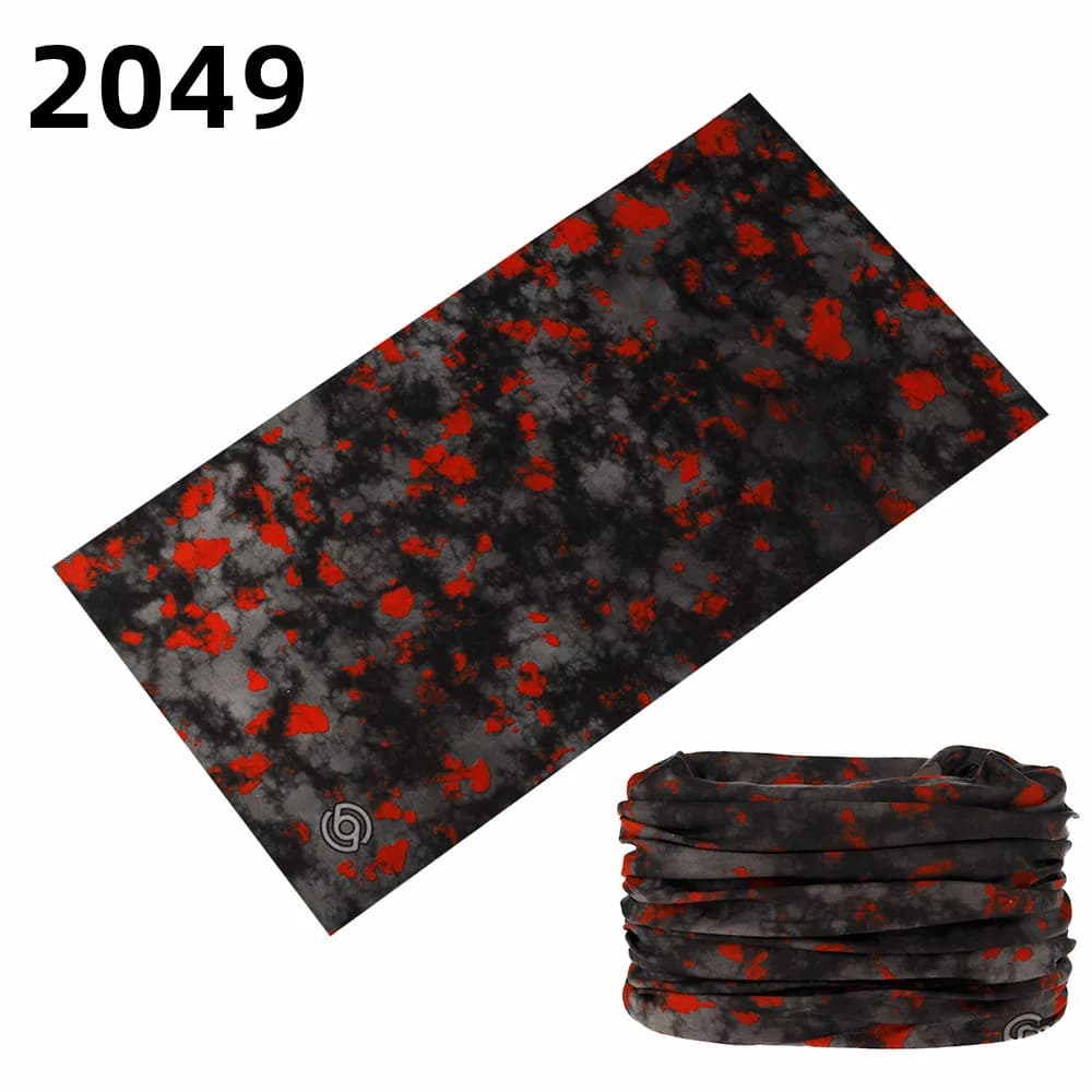 Camouflage sans couture magique Bandana cache-cou Paisley bandeau cyclisme pêche Tube visage bouclie