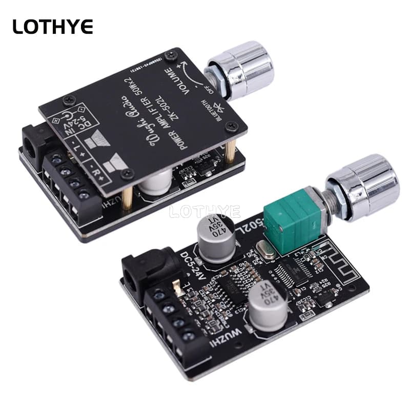 MINI haut-parleurs Audio Bluetooth 5.0, amplificateur numérique haute puissance, carte stéréo 50W + 