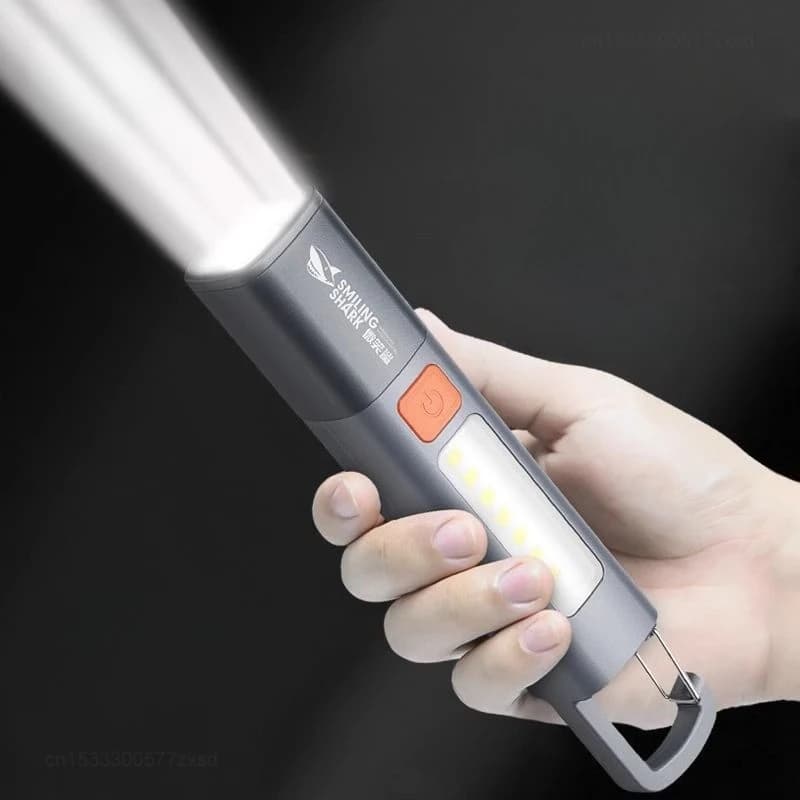Lampe de poche Mijia pour l'extérieur, portable, lumière puissante, mise au point variable, avec pro