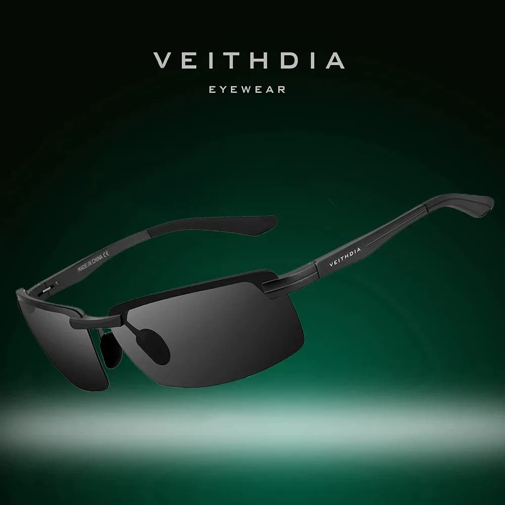 VEITHDIA-Lunettes de soleil de sport en aluminium pour homme et femme, verres polarisés, vintage, po