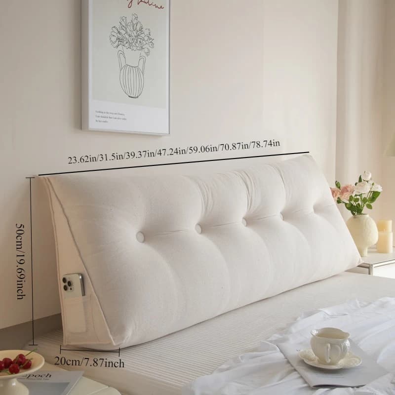 Coussin de tête en velours de bambou, oreiller de protection de taille souple pour dortoir amovible 