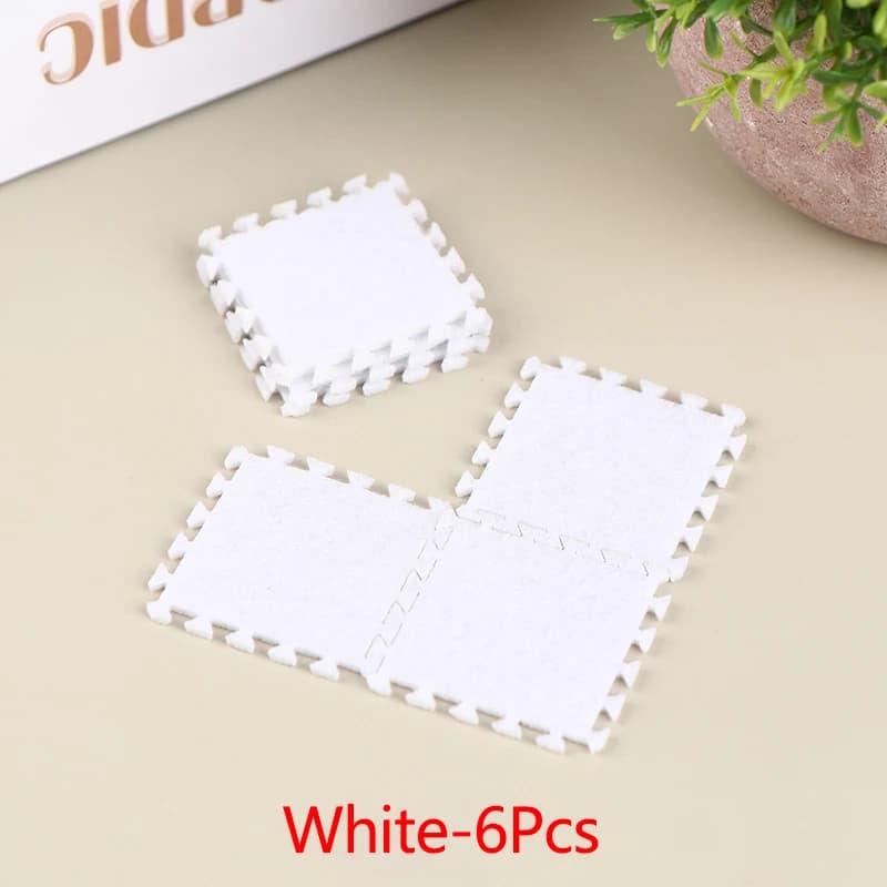 1:12 maison de poupée Miniature tapis multicolore Patchwork tapis tapis meubles modèle poupées maiso