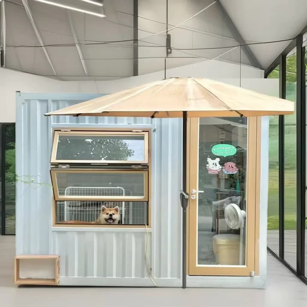 Maison conteneur extensible personnalisable pour hôtels, salle d'activités mobile, chenil, maison po