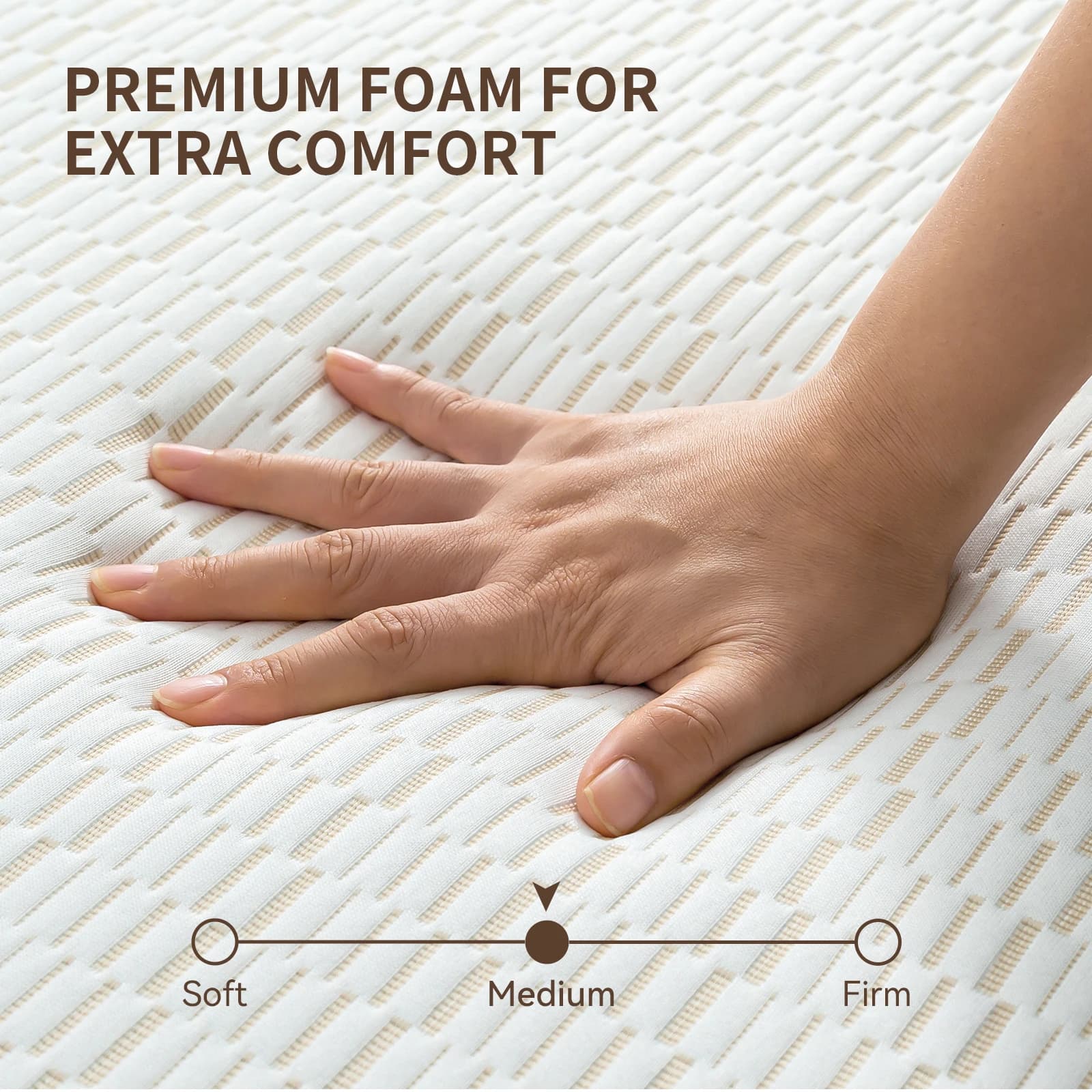 Hcore-Matelas en mousse à mémoire de forme Leicfold, 6 pouces, avec sac de rangement, entièrement pl