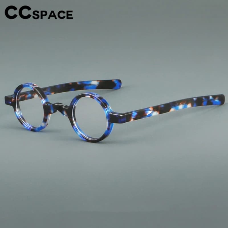 Classique rétro circulaire acétate lunettes cadre femme lecture myopie lunettes Vintage homme optiqu