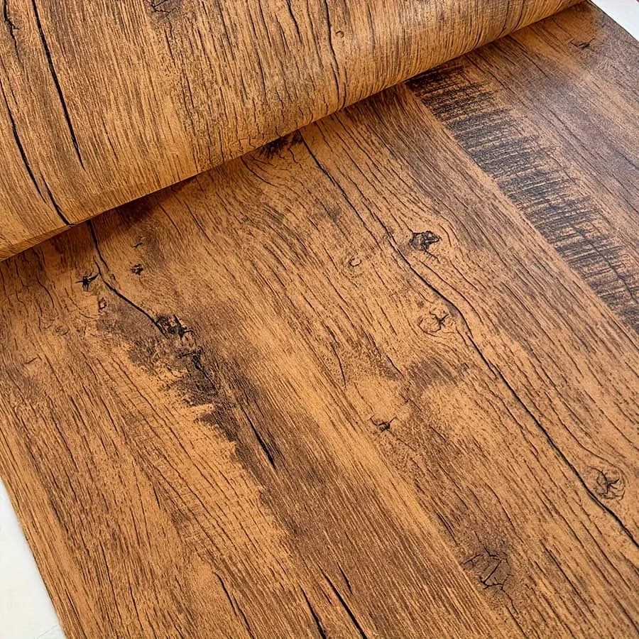 Papier peint vinyle auto-adhésif effet bois vintage, imperméable, pour la décoration de la maison, a
