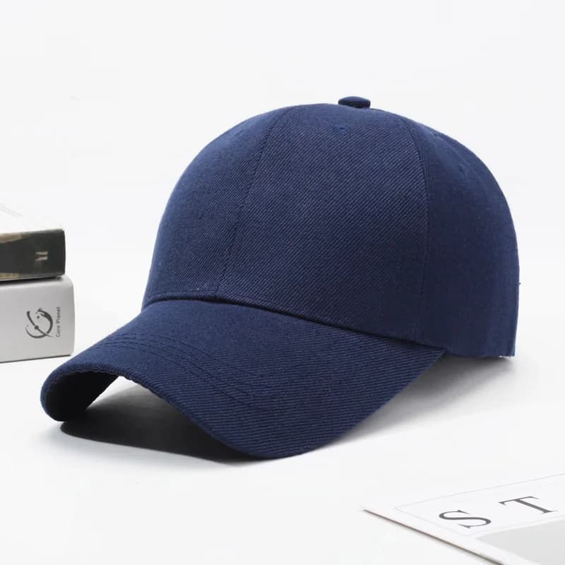Casquette noire couleur unie Casquette de Baseball casquettes Snapback Casquette chapeaux ajustés dé
