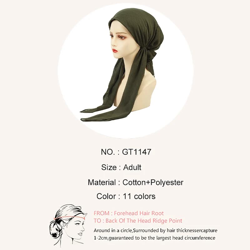 Geebro femmes élégant pré-attaché Turban chimio casquette musulman Hijab casquette intérieure bonnet