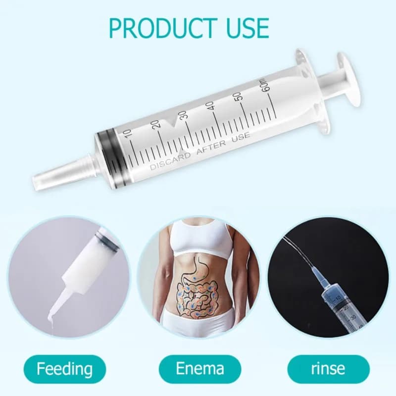 Seringue à nutriments en plastique sans aiguille, outil de mesure pour pompe, encre de tirage, appli