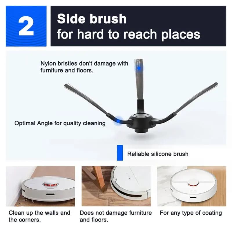 Filtre pour aspirateur robot Xiaomi S10 S12, ata jia 255., Mi Robot, vadrouille, accessoires P, vadr