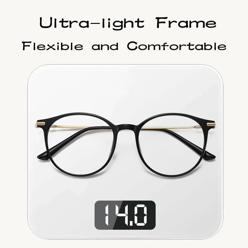 CAIDERONI classique cercle titane montures optiques Anti-lumière bleue lunettes de lecture femmes et