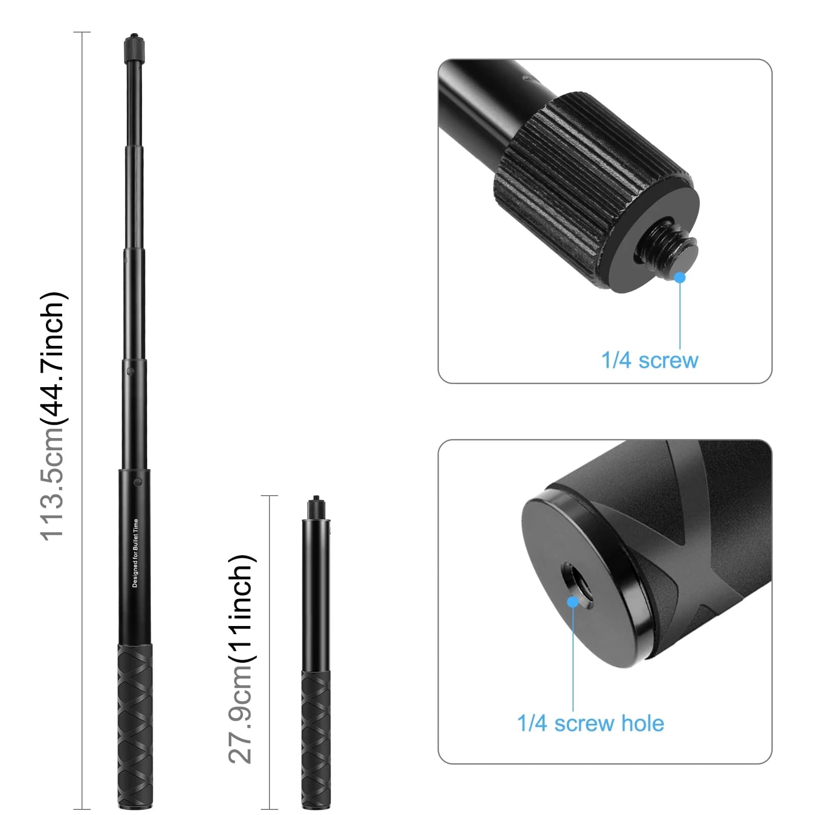 PULUZ – sangle de montage de ceinture de taille et monopode pour perche à Selfie, pour GoPro/Insta36