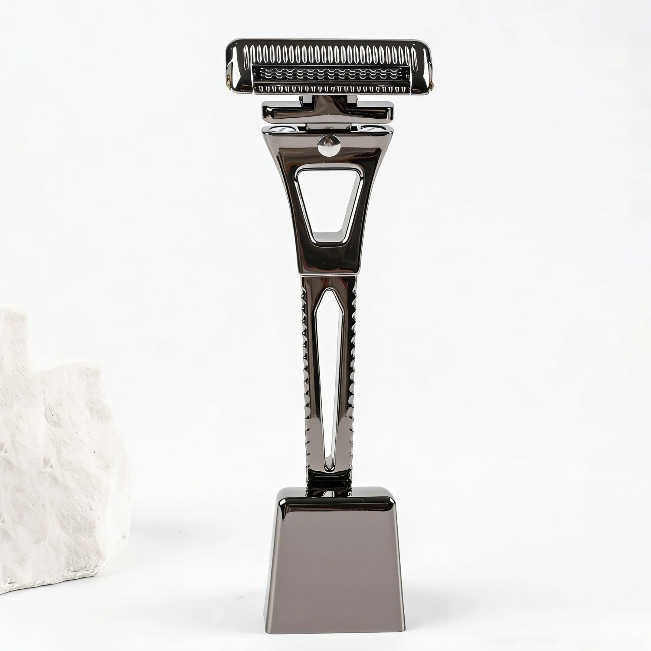 Rasoir manuel Chaoke à 4 lames, rasoir à raser tout en métal pour hommes, rasoir à barbe vintage
