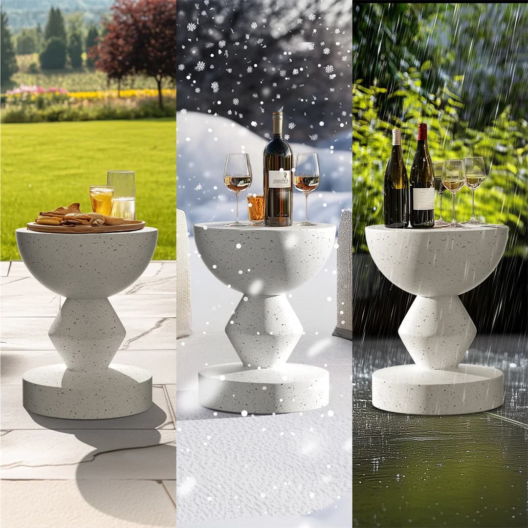 Table d'appoint d'intérieur moderne pour salon, canapé, Table d'appoint extérieure, tabouret léger e