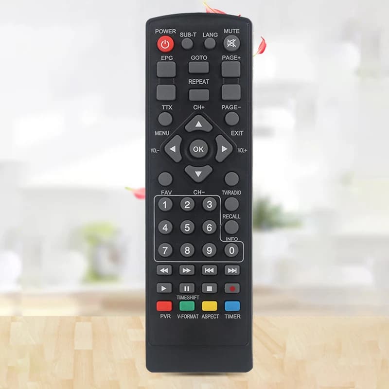 Télécommande de remplacement pour décodeur numérique haute définition DVB-T2 pour télévision intelli